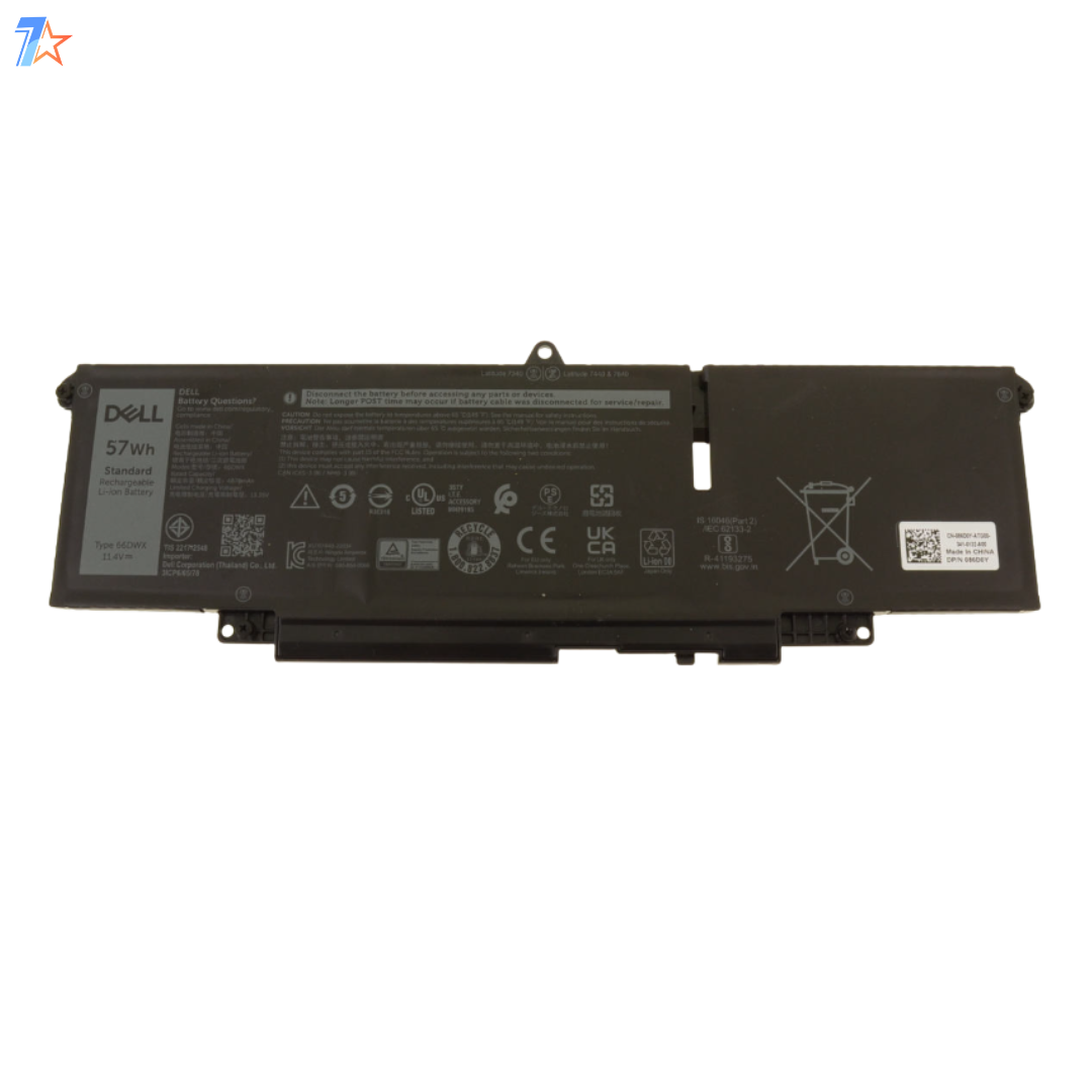 DELL 66DWX, WW8N8 BATTERY