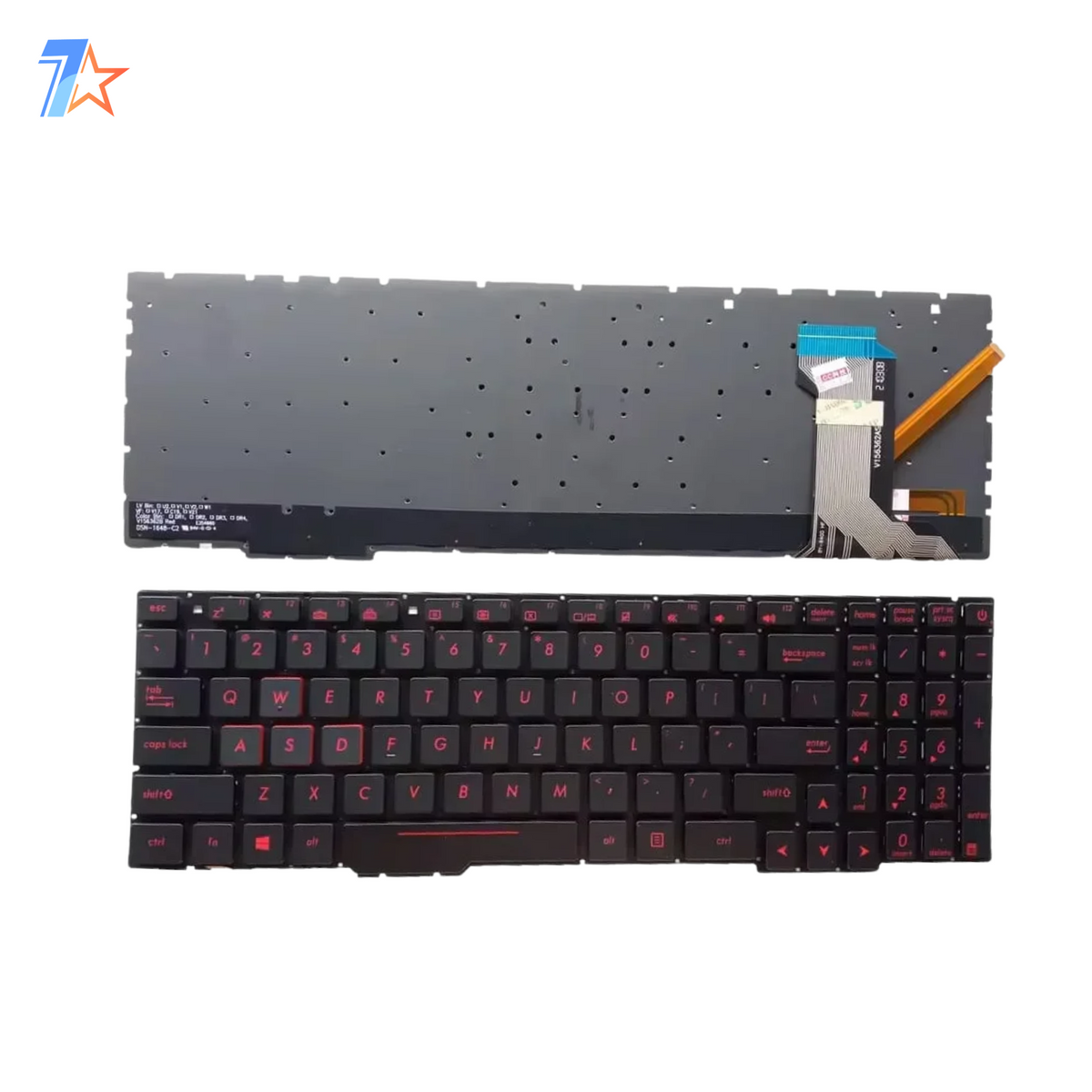 ASUS ROG Strix GL553 Series Replacement Laptop Keyboard – Compatible with GL553VW, GL553VD, GL553VE & GL553 Models