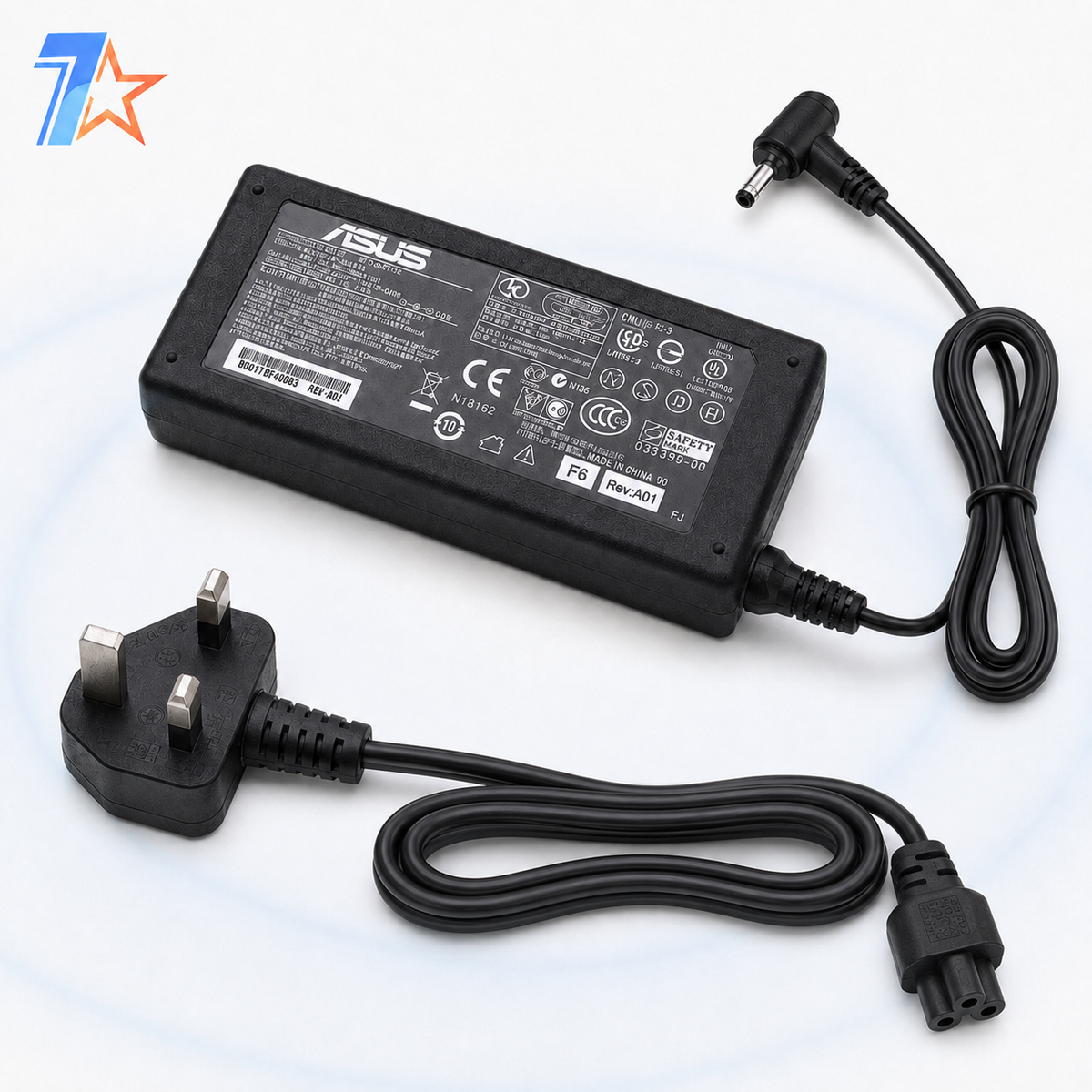 ASUS 65W 19.5V 3.42A (4.0×1.35mm) Laptop Charger with Power Cable For ZenBook UX305, UX330, UX360 & UX430 Series