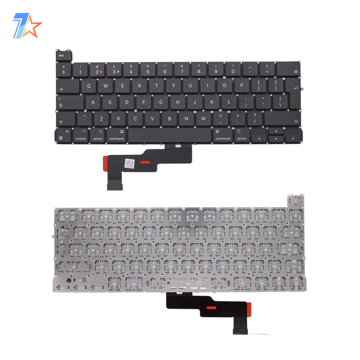 MacBook Pro 13-inch M1 A2338 EMC 3578 Replacement Laptop Keyboard Black UK English Layout 2020 Model Free instilment