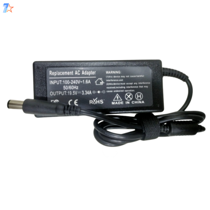 DELL 65W 19.5V-3.34A (7.4x5.0) Laptop Charger with Power Cable