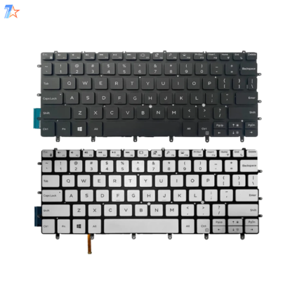 DELL XPS P82G Laptop Keyboard | Silver | US English & Arabic Layout | Light Backlit